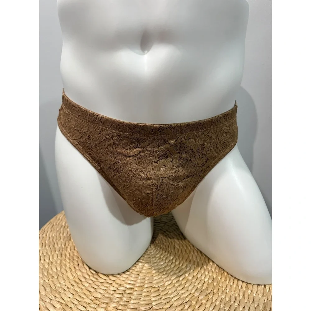 Cosabella Men's Never Say Never Classic G-String Lace Thong Quattro M NWT